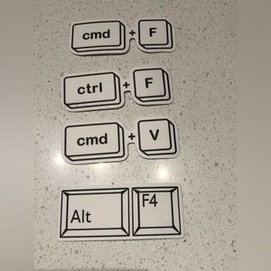 NWT - Computer Shortcut Decal Stickers (Bundle Option to Save)